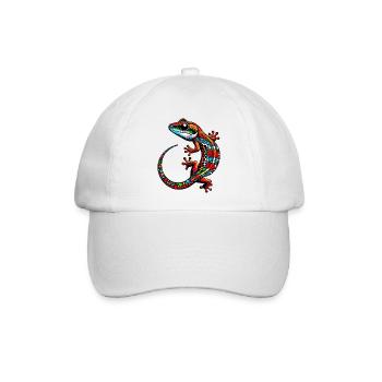 Gecko - Baseballkappe - Weiß/Weiß - Vorne