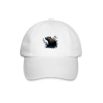 Wasserschwein - Baseballkappe - Weiß/Weiß - Vorne