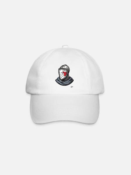 Mittelalterlicher Helm bretonische Ritter - Baseballkappe - Weiß/Weiß