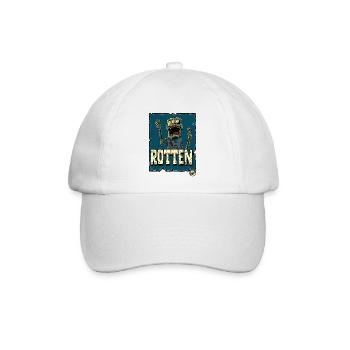 fauliger Mutanten Zombie - Baseballkappe - Weiß/Weiß - Vorne