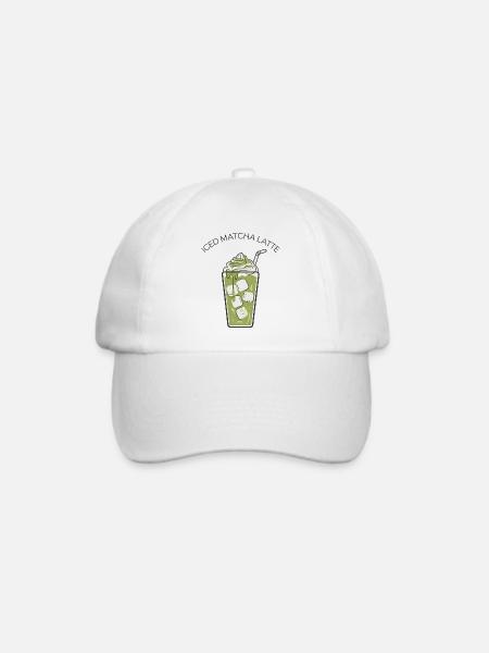 Iced Matcha Latte 2 - Baseballkappe - Weiß/Weiß