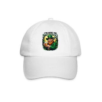 St. Patrick`s Day Beer Leprechaun Kobold Bier - Baseballkappe - Weiß/Weiß - Vorne