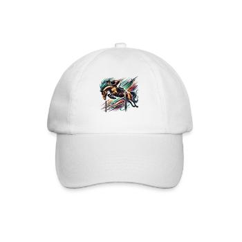 Springreiter - Baseballkappe - Weiß/Weiß - Vorne