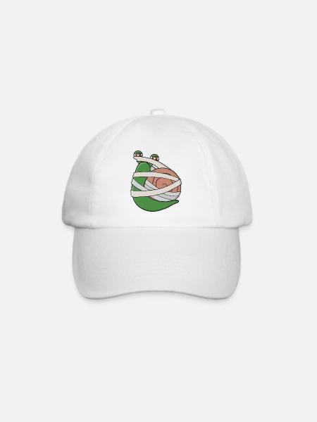 Mumienschnecke - Baseballkappe - Weiß/Weiß