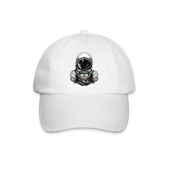 astronaut - Baseballkappe - Weiß/Weiß - Vorne