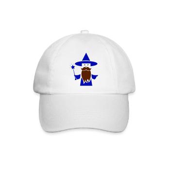 Zauberer - Baseballkappe - Weiß/Weiß - Vorne