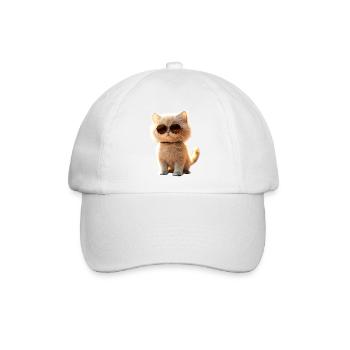 Perserkatze Perser Katze Persian Cat Süße Katzen - Baseballkappe - Weiß/Weiß - Vorne
