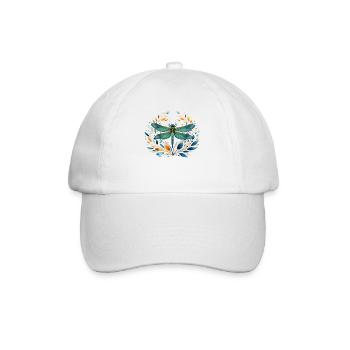 Libelle Dragonfly - Baseballkappe - Weiß/Weiß - Vorne