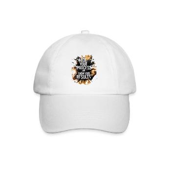 ZEIGEN SIE IHRE ERGEBNISSE - Baseballkappe - Weiß/Weiß - Vorne
