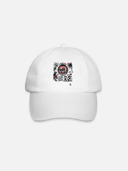 Heim süßes Heim für Anarchie-Emo-Punks - Baseballkappe - Weiß/Weiß
