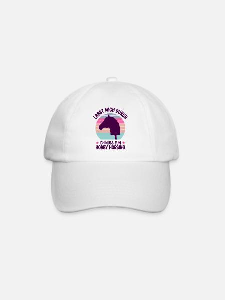 Lass Mich Durch Ich Muss Zum Hobby Horsing Pferd - Baseballkappe - Weiß/Weiß