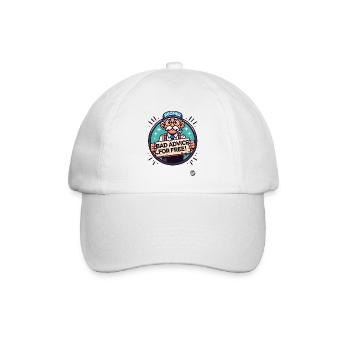 Boomer, Schlechte Ratschläge Gratis - Baseballkappe - Weiß/Weiß - Vorne