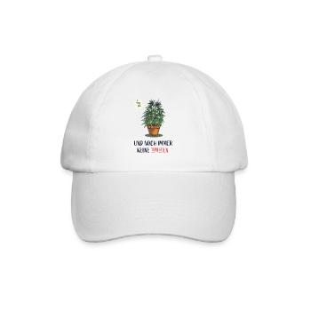 Cannabis - Baseballkappe - Weiß/Weiß - Vorne