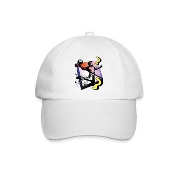 Handball Handballer - Baseballkappe - Weiß/Weiß - Vorne