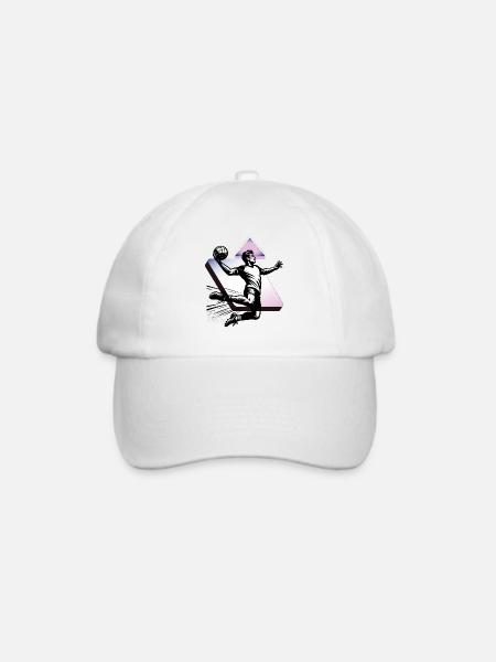 Handball Handballer - Baseballkappe - Weiß/Weiß