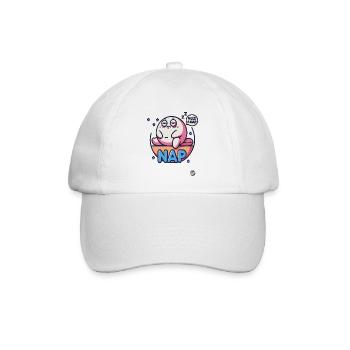 Ich brauche ein Nickerchen, müdes Monster - Baseballkappe - Weiß/Weiß - Vorne