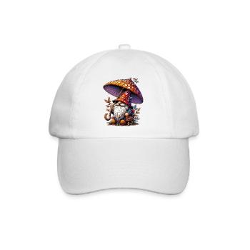 Gnom - Baseballkappe - Weiß/Weiß - Vorne
