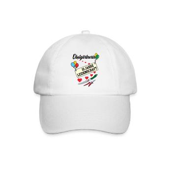 Obstgärtnerin Jubiläum 10 Jahre 10. jähriges Jubi - Baseballkappe - Weiß/Weiß - Vorne