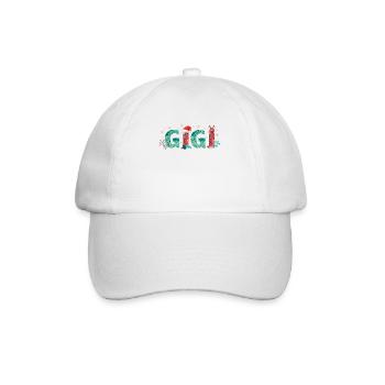 Weihnachten Gigi Oma Design Christmas Gigi - Baseballkappe - Weiß/Weiß - Vorne
