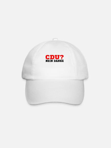 Cdu - Baseballkappe - Weiß/Weiß