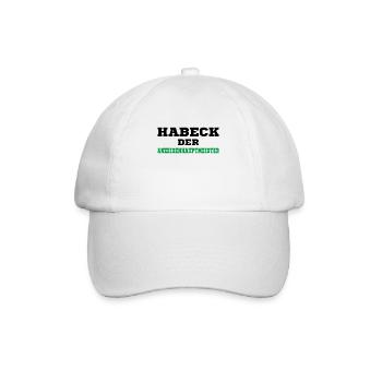 Habeck Nein Danke - Baseballkappe - Weiß/Weiß - Vorne