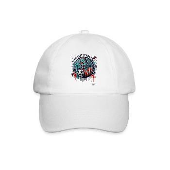 Mein letzter Elfmeter, Zombie-Fußball - Baseballkappe - Weiß/Weiß - Vorne
