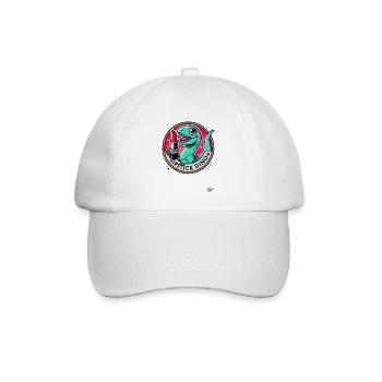 Lippenstift Dino - Baseballkappe - Weiß/Weiß - Vorne