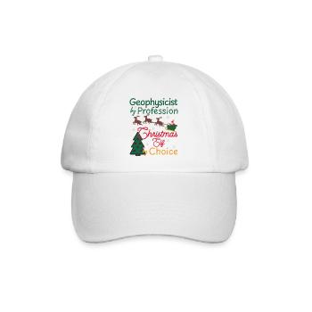 Geophysicist Weihnachten xmas Elf Geophysik - Baseballkappe - Weiß/Weiß - Vorne