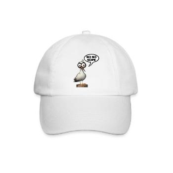 Sei Möwe nein - Baseballkappe - Weiß/Weiß - Vorne