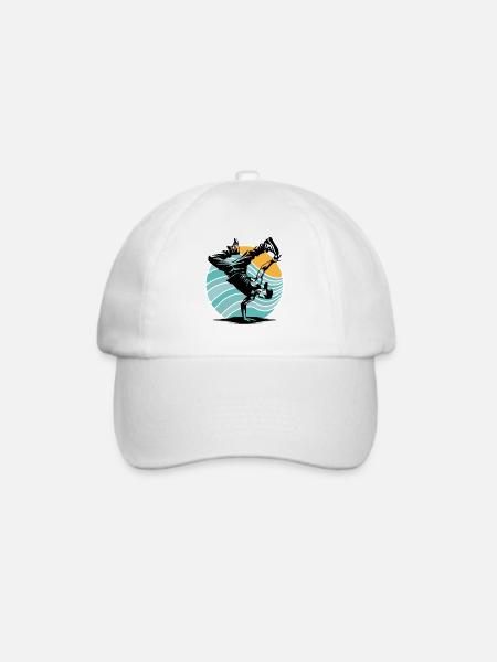 Breakdance - Baseballkappe - Weiß/Weiß