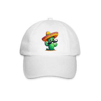 Kaktus - Baseballkappe - Weiß/Weiß - Vorne
