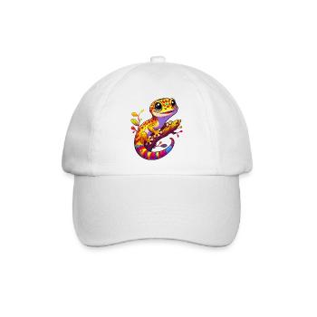 Gecko - Baseballkappe - Weiß/Weiß - Vorne