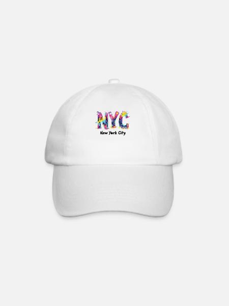 NYC New York – New York City Skyline New York - Baseballkappe - Weiß/Weiß