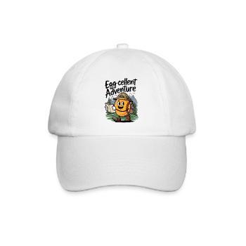Lustiges Ei Wanderung Wandern Ausgezeichnet - Baseballkappe - Weiß/Weiß - Vorne