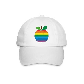 Apfel - Baseballkappe - Weiß/Weiß - Vorne