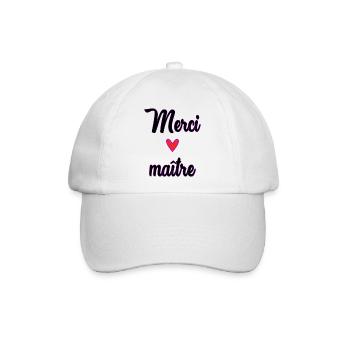 MEISTER. MEISTER. VIELEN DANK. DANKE, MEISTER. MEISTER - Baseballkappe - Weiß/Weiß - Vorne