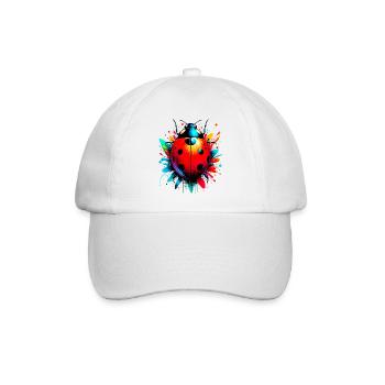 Marienkäfer - Baseballkappe - Weiß/Weiß - Vorne
