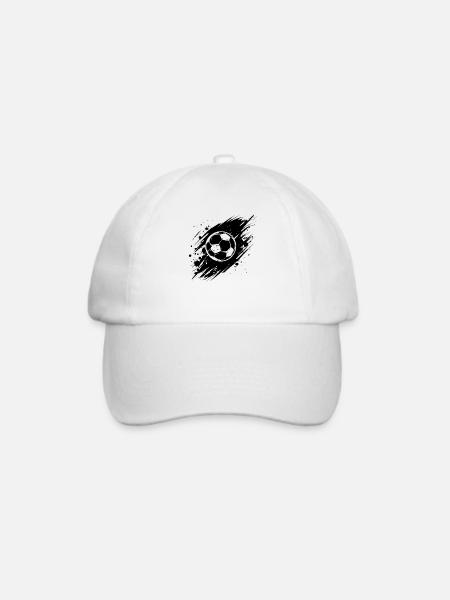 Fußball - Baseballkappe - Weiß/Weiß