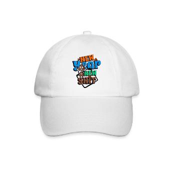 Neues Jahr neue Scheiße - Baseballkappe - Weiß/Weiß - Vorne