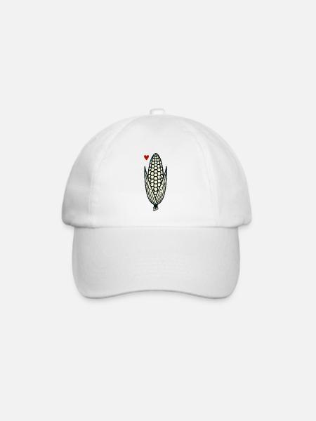 Maiskolben - Baseballkappe - Weiß/Weiß
