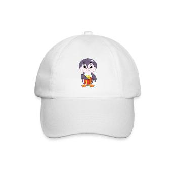 Eleganter Pinguin, Vielseitig für jeden Moment - Baseballkappe - Weiß/Weiß - Vorne