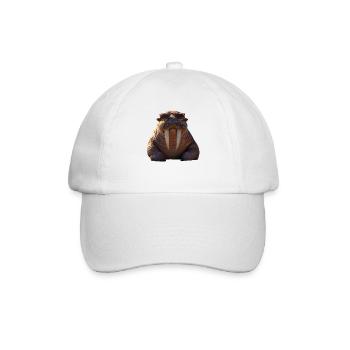 Walross Stoßzähne Robbe Wilde Pazifische Walrosse - Baseballkappe - Weiß/Weiß - Vorne