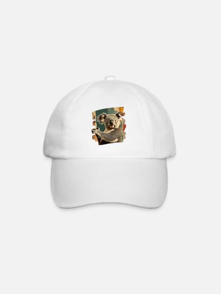 Koala - Baseballkappe - Weiß/Weiß