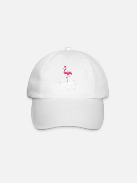 Das ist mein Flamingo Kostüm - Baseballkappe - Weiß/Weiß