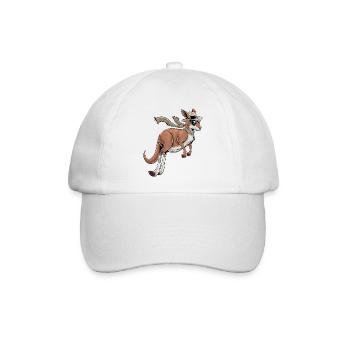 Stylish Kangaroo - Baseballkappe - Weiß/Weiß - Vorne