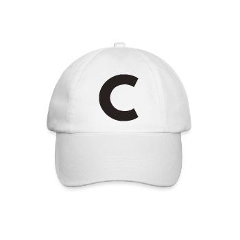 C - Baseballkappe - Weiß/Weiß - Vorne
