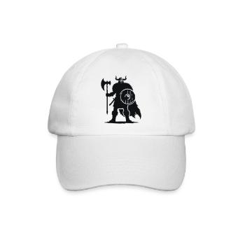 wikinger warrior - Baseballkappe - Weiß/Weiß - Vorne