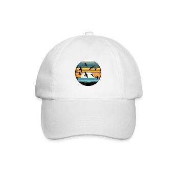 Vintage Vogelbeobachtung Vogelbeobachter Vögel Vogelbeobachter - Baseballkappe - Weiß/Weiß - Vorne