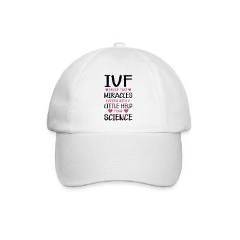 Leihmutter IVF Transfer Tag - Baseballkappe - Weiß/Weiß - Vorne