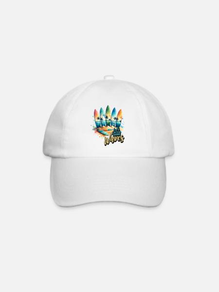 Surfen Surfer - Baseballkappe - Weiß/Weiß